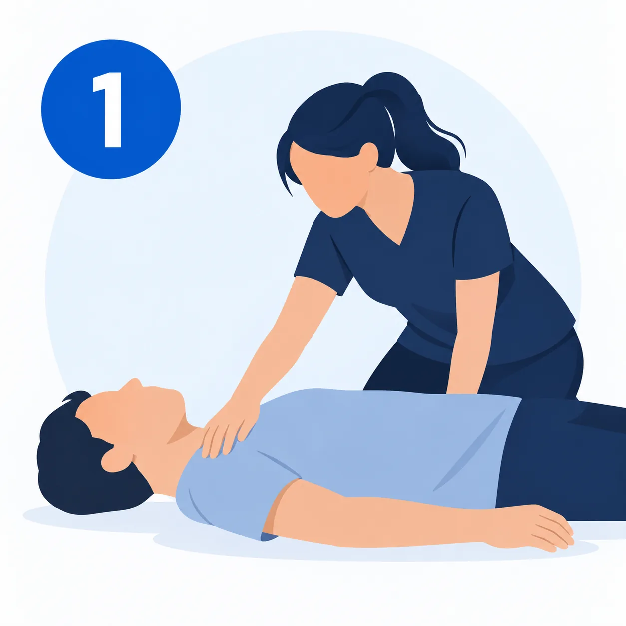 Step 1: check for a response illustration