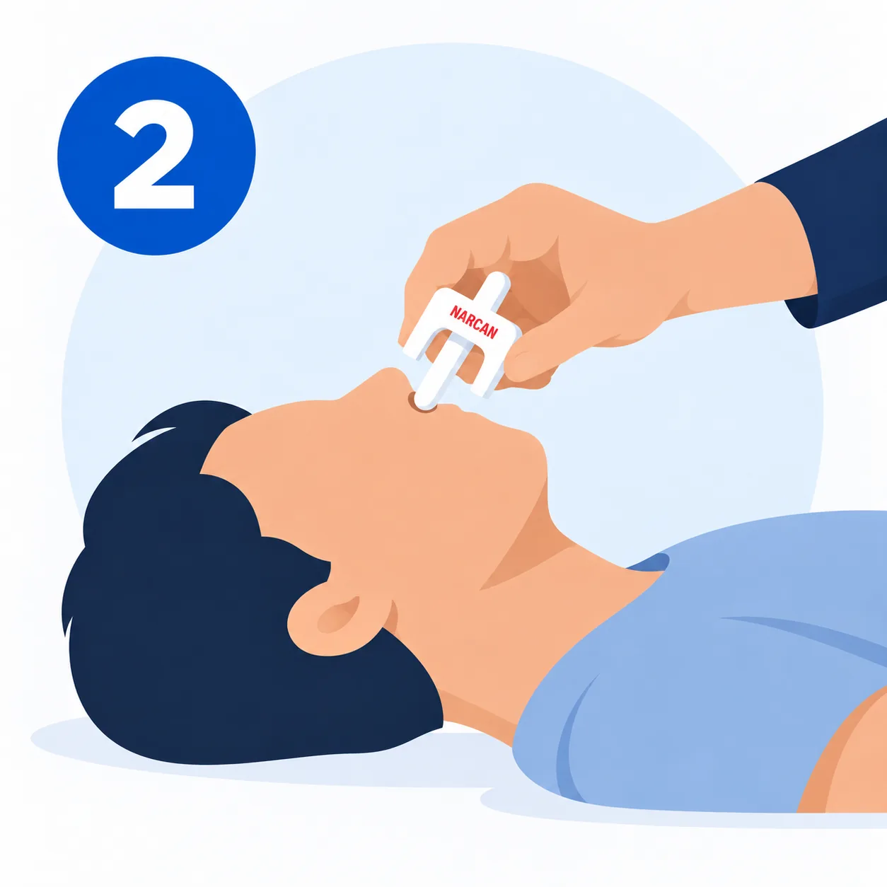Step 2: give the first dose illustration