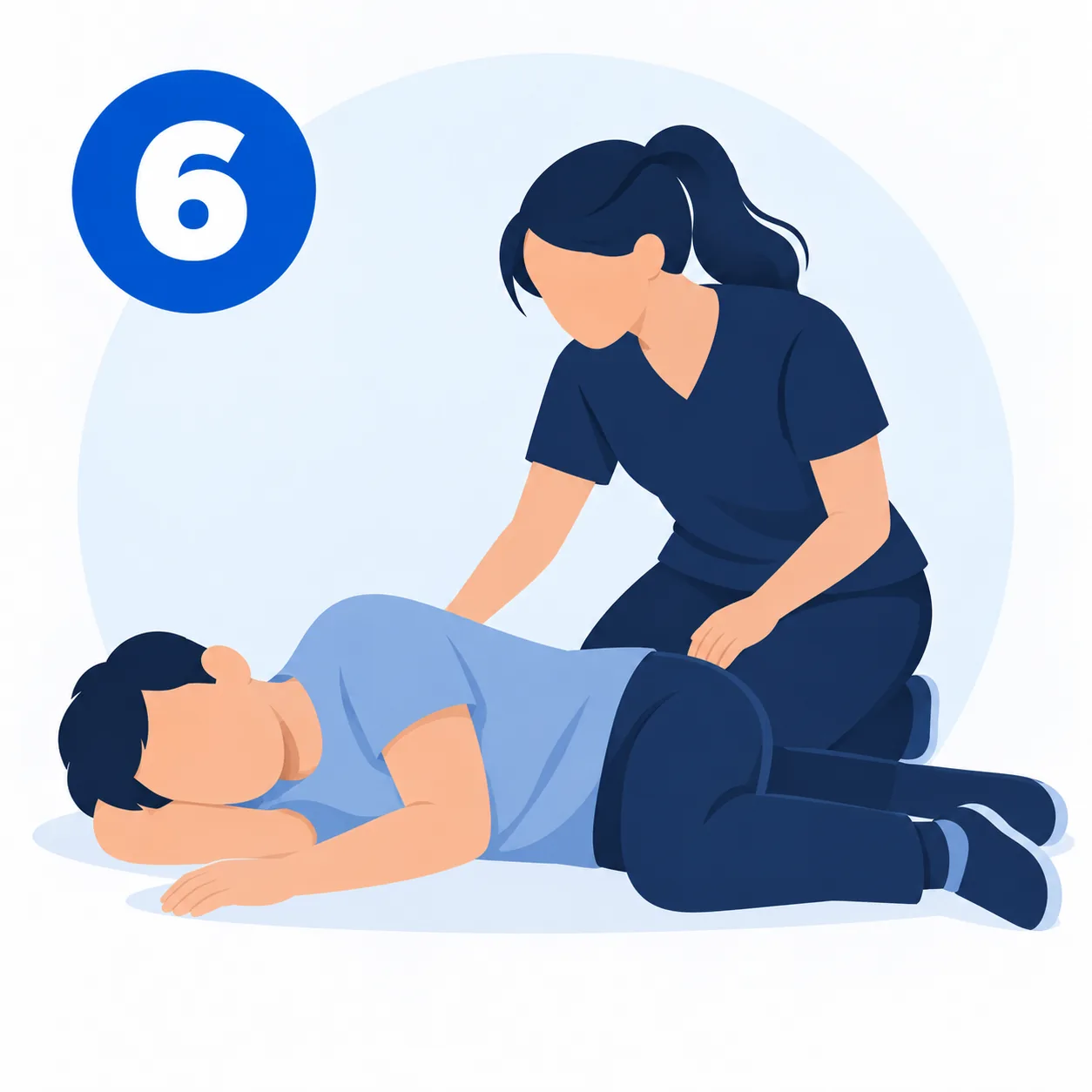Step 6: stay with them illustration
