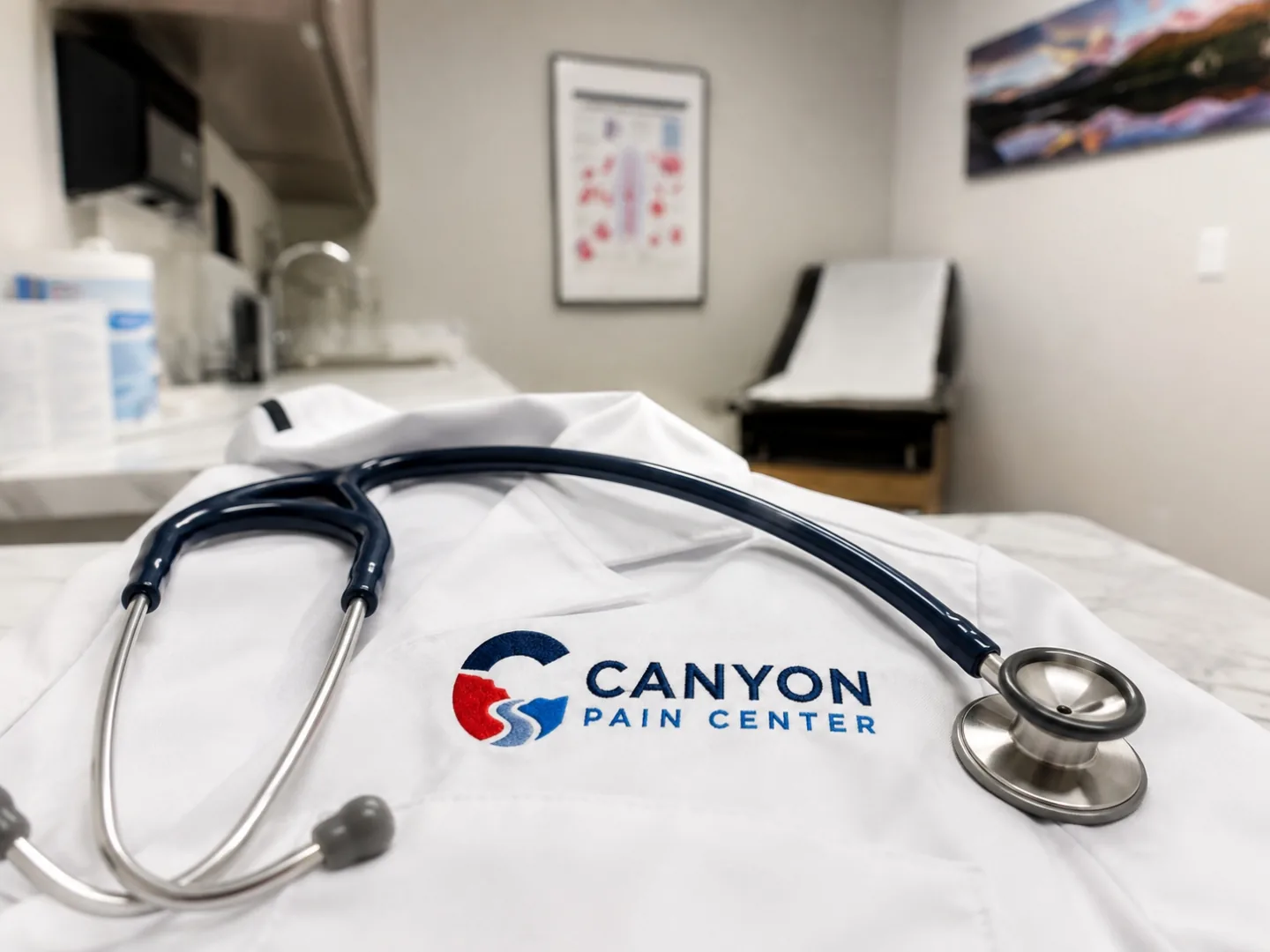 Canyon Pain Center provider in a white coat